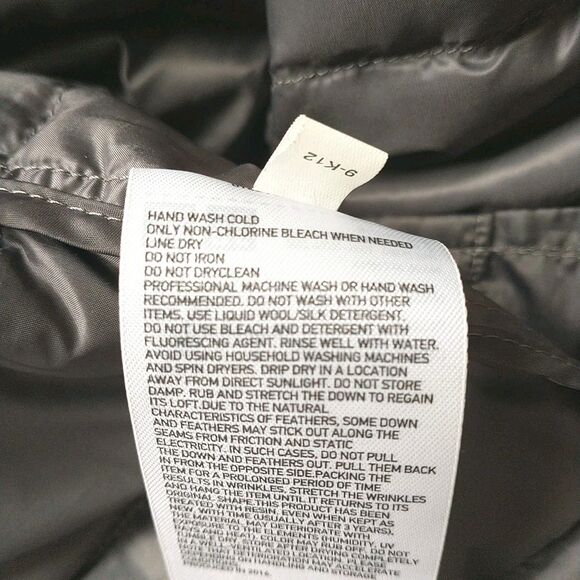 Uniqlo Puffer Jacket Womens XL/L*Gray Lightweight Down Full Zip Packable Quilted - Picture 7 of 8